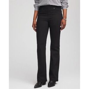 Chico's Pull On Slim Boot Cut Jeans 2R/12R Classic Normcore Mature‎ Minimalist